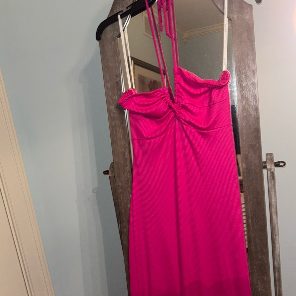Halter top maxi dress